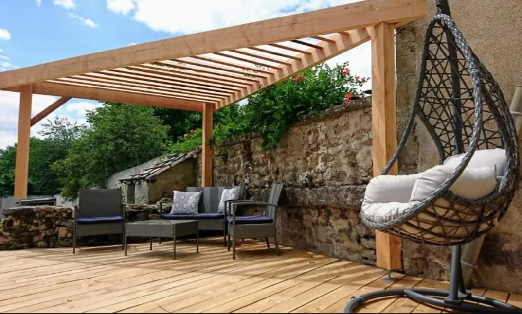 Extension terrasse et carport terminé