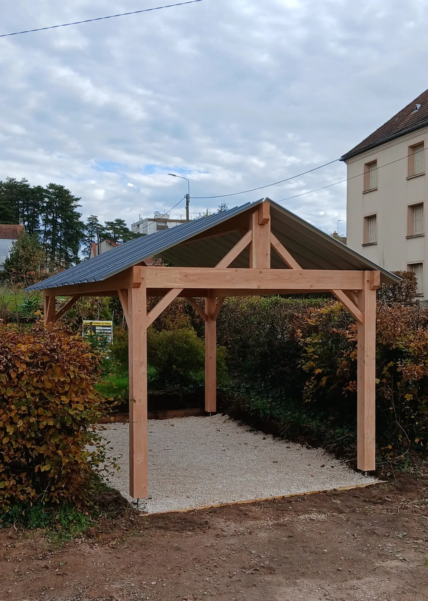 Extension terrasse et carport terminé